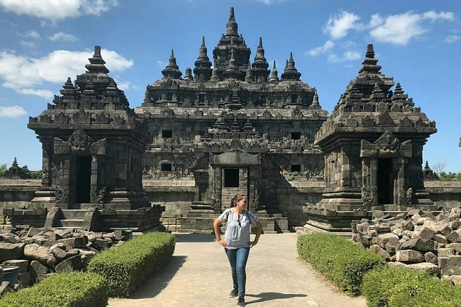 Authentic Yogya Bicycle Tour - First big payoff: close views at the Hindu-Buddhist temple stop