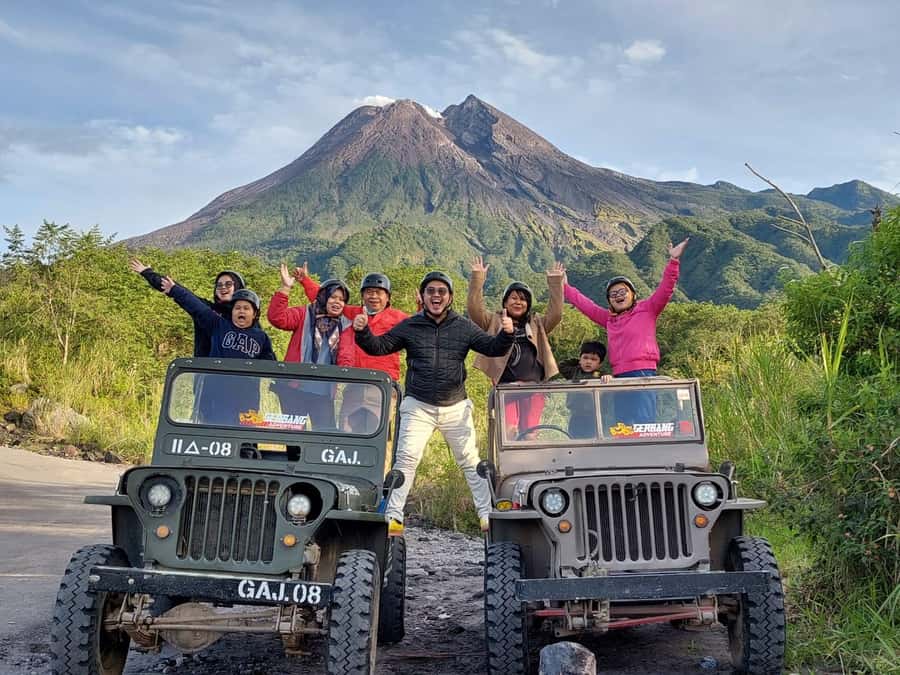 Merapi volcano sunrise with 4wd jeep and step on cold lava - What the museum and terrain stops add to your morning