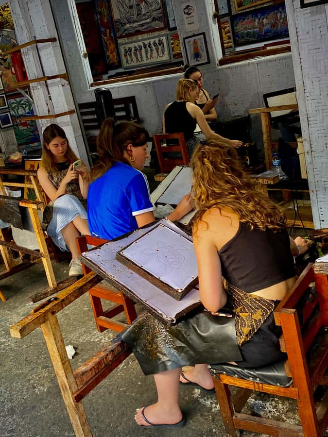 Yogyakarta: Batik Painting Workshop - The wax-removal step: boiling water and a satisfying finish