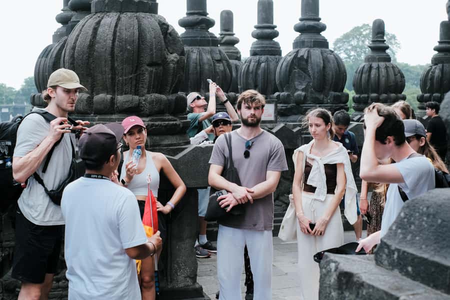 Yogyakarta: Borobudur and Prambanan Temples Guided Tour - Prambanan: Trimurti legends, classical Hindu design, and restoration scale